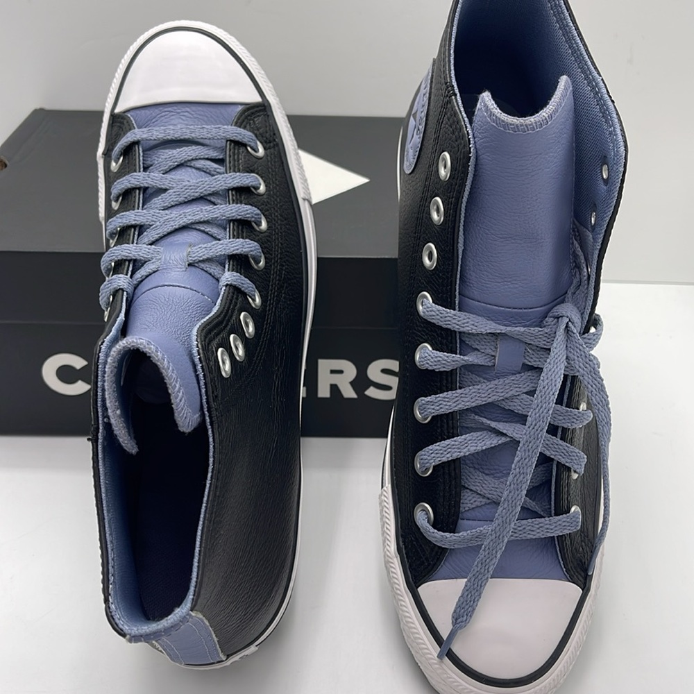 Converse Men’s High-Tops Chuck Taylor All Star Hi Leather Sneaker Black A06570C - Picture 12 of 16